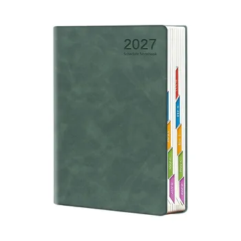 Agenda Giornaliera 2027 da 320 Pagine, Taccuino Portatile in Inglese/Spagnolo, Pianificatore Efficiente, Calendario Pratico
