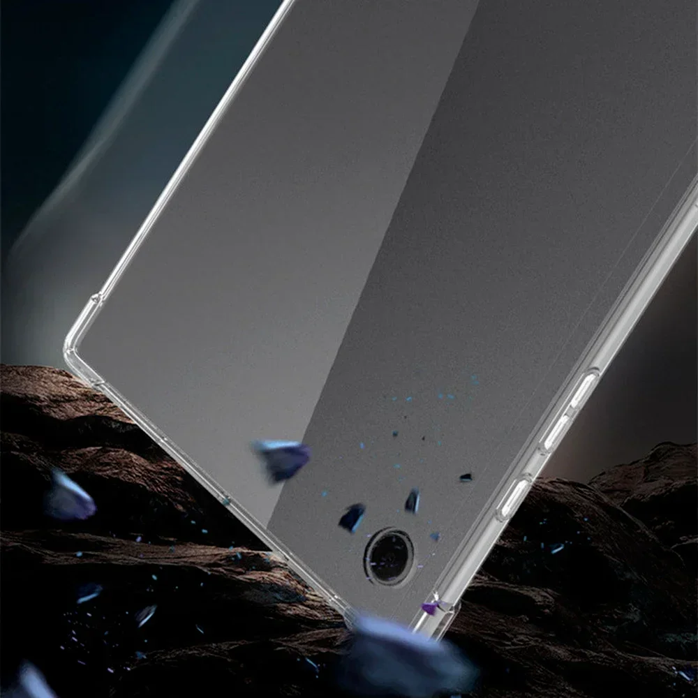 para Samsung Galaxy Tab a8 10.5 2023 Sm-x200 Sm-x205 Case Tpu Silicone Airbag Capa Transparente Fundas para Galaxy a8 Sm-x200 X205 - Imagem 6