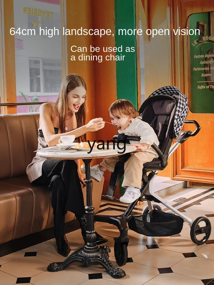 Cx Walk the Children Fantstic Product Portable Foldable Two-Way High Landscape Reclining Stroller Baby Walking Tool