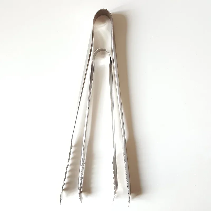 15cm/19cm V-shape Stainless Steel Ice Tong Square Sugar Clip Food Barbecue Bread Clip Non-magnetic Canteen Bar Kitchen Tools