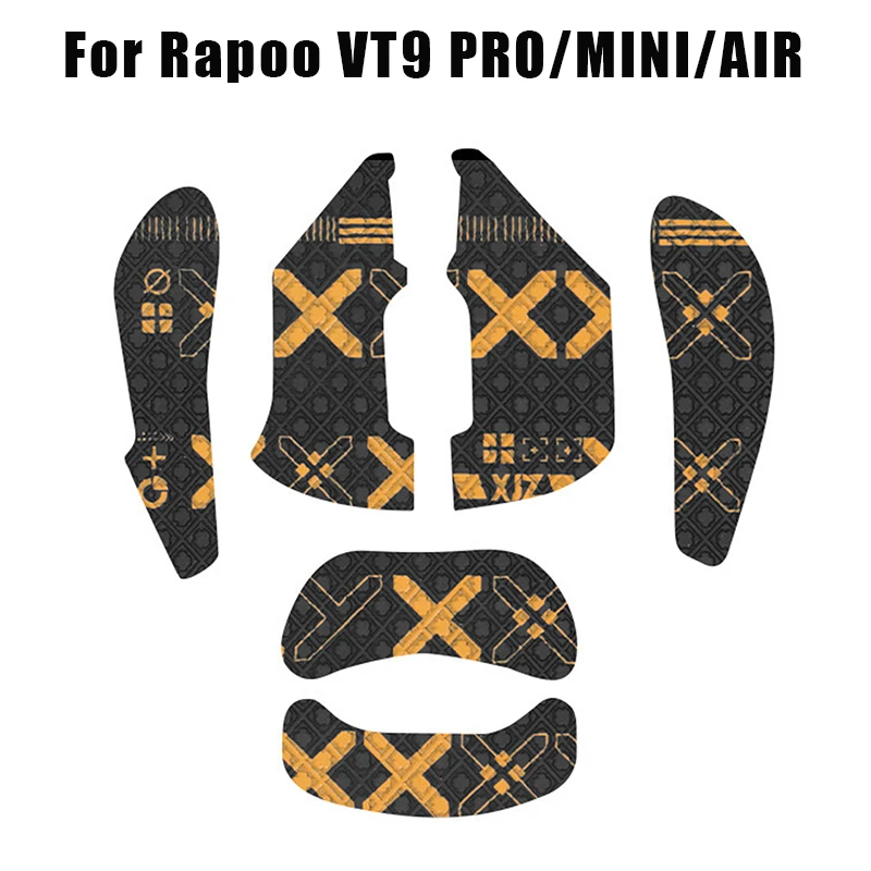 Rapoo VT9 PRO 미니 에어 마우스 그립 테이프 스티커, 미끄럼 방지, 땀 흡입, 블랙 게이밍 E 스포츠 게이머 액세서리