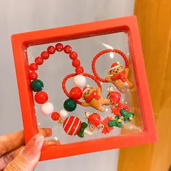Festive Children's Jewelry Set: Colorful Bracelet, Versatile Ring & Headrope - Perfect Holiday Gift - 4.33x4.33inch (2)