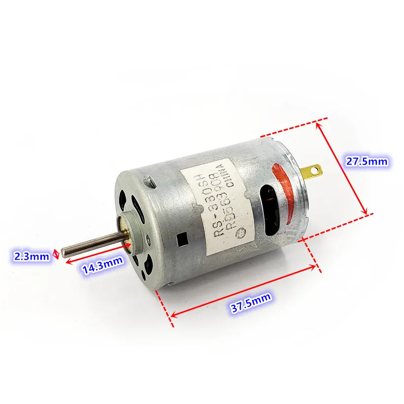 Moteur RC RS-380SH 12V 11000tr/min 2.3mm Arbre pour Voiture