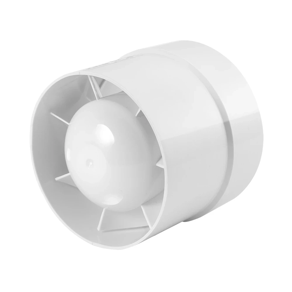 100/125/150 Mm Round Exhaust Fan Duct Ventilator 220V Ventilation Vent Air Extractor For Window Bathroom Toilet Kitchen Booster Ventilation Fan