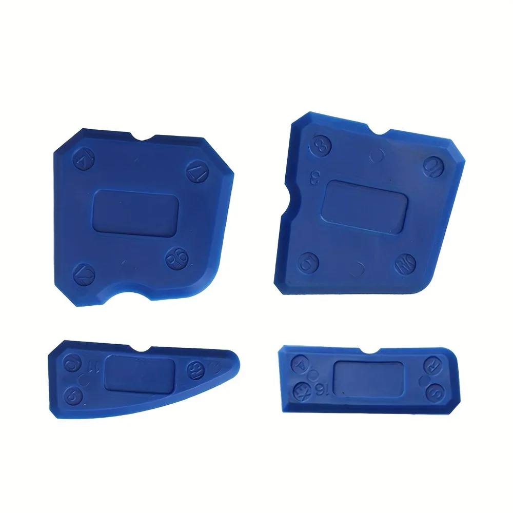Cement Scraper Silicone Glass Cement Scraper Sealant Grout Remover Tool Home Finishing Caulking Tools Home Cleaning Hand Spatula Tool 4pcs