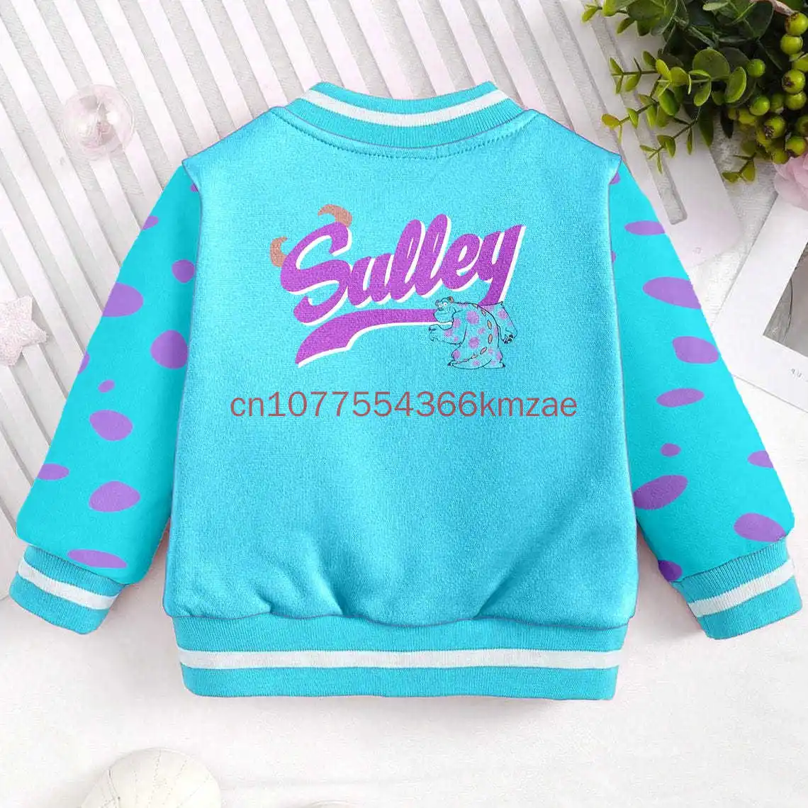 Monsters Univerisity Mike And Jame Baseball Jacket Kids and Youth Coat Cartoon Streetwear Harajuku Bomber College Jacket