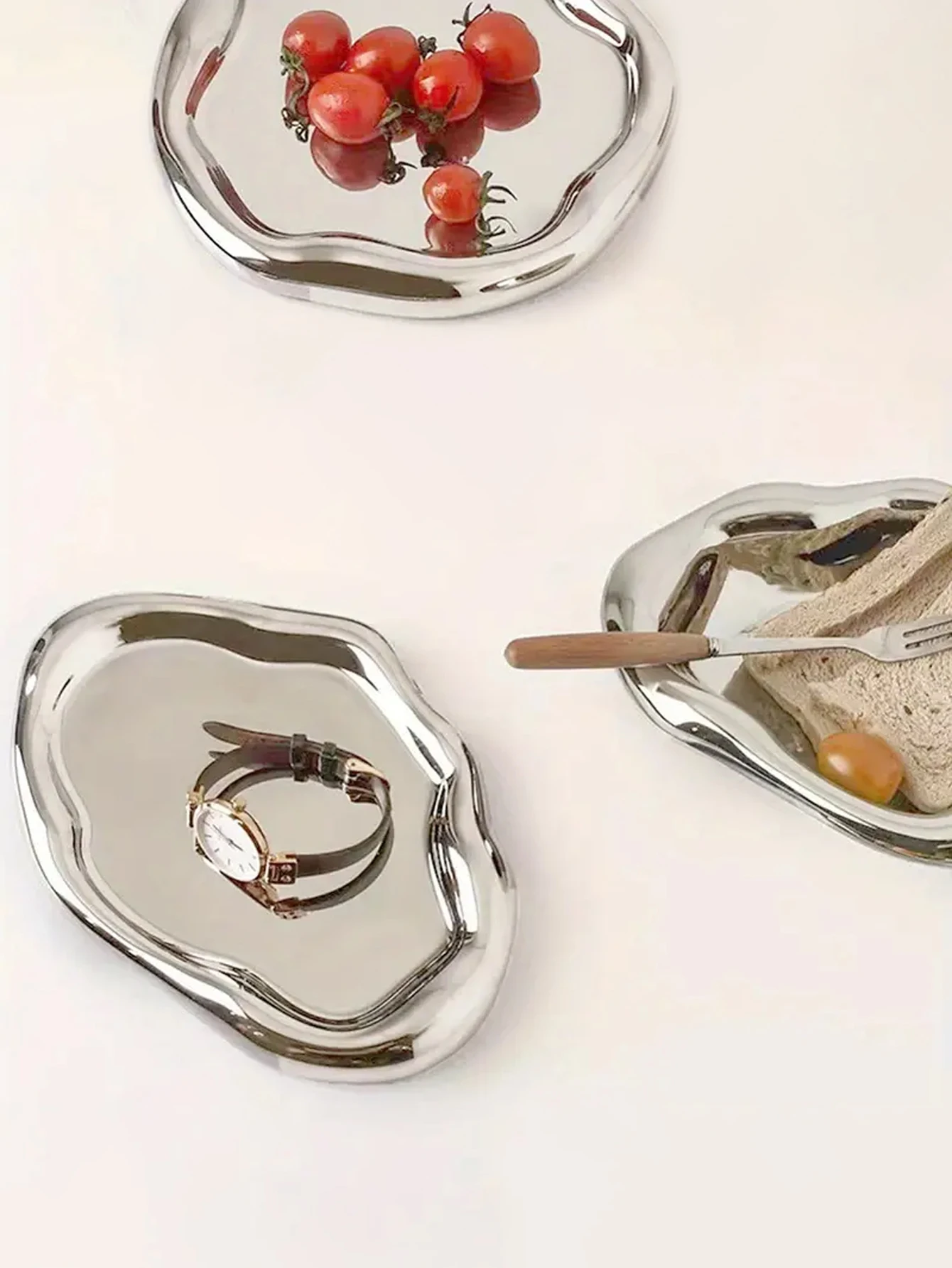 Simple Stylish Cloud Ceramic Jewelry Storage Tray Jewelry Earrings Display Desktop Ornaments Gifts for Friends 4