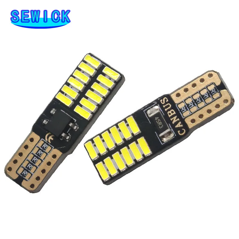  100pcs Canbus T10 W5W 194 501 ڵ LED ׸ Ǳ   ڵ ڵ 24SMD    12V/24V