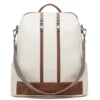 Cnoles Leather Backpack Purse for Women Large Travel Ladies Designer Fashion Casual College Girl School Book Shoulder Bag 1