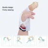 1 Pair Baby Thumb Sucking Stop Finger Guard Silicone Breathable Holes 2 Fingers Protector Blue Stop Thumb Sucking Finger Guard 3