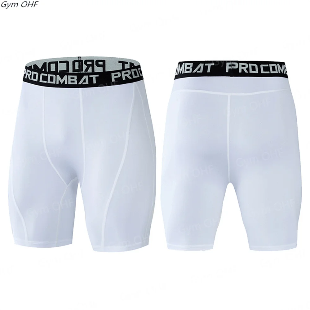 S-XXXL New Crossfit Compression Gym Shorts Men Quick-drying Workout Fitness Leggings Shorts Running Bottom Sports Tights for Men 5