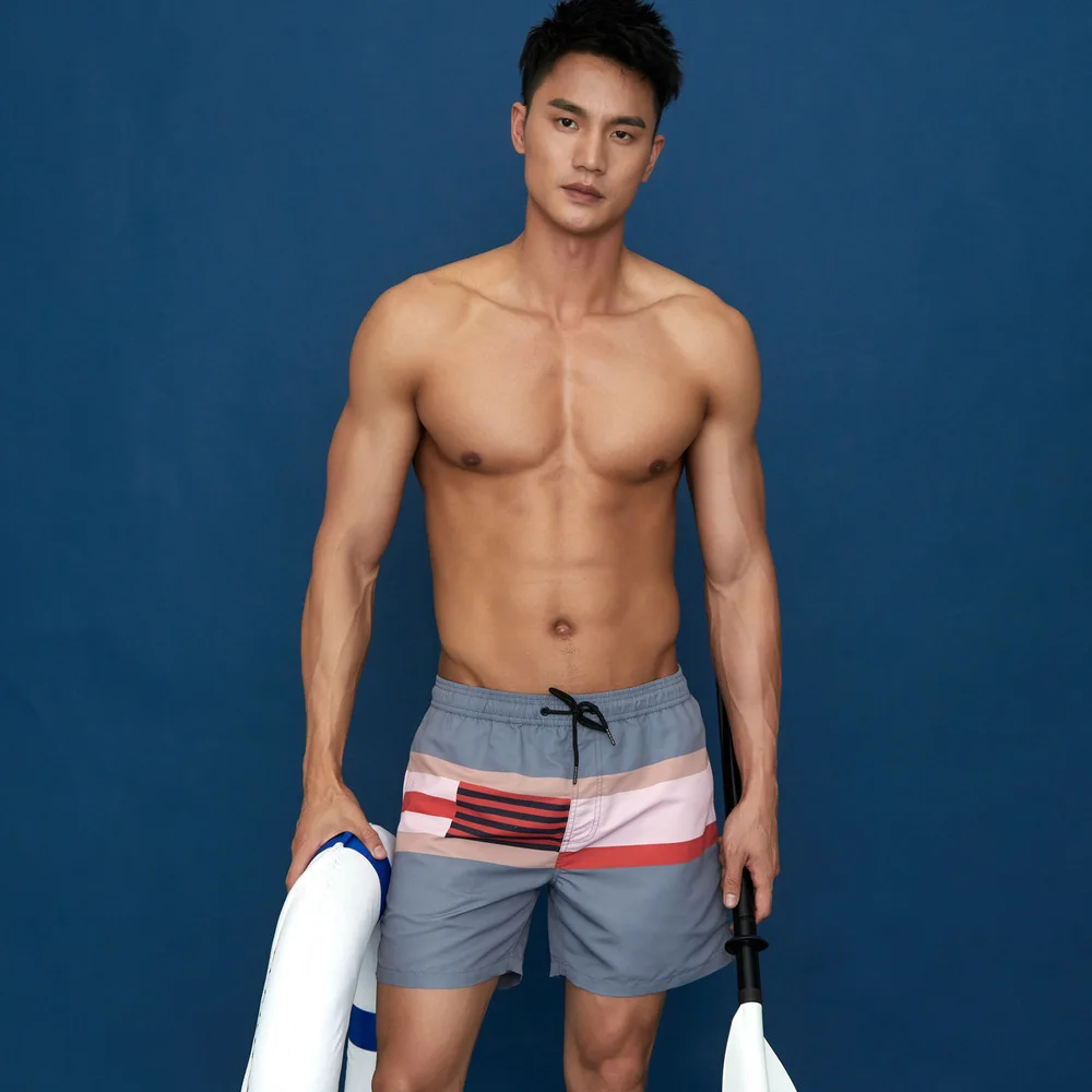 

WL226 Men's Sports Shorts Beach Shorts Bermuda Board Shorts Surfing Swimming Boxer Trunks Bathing Suits Swimwear Men Swimsuits