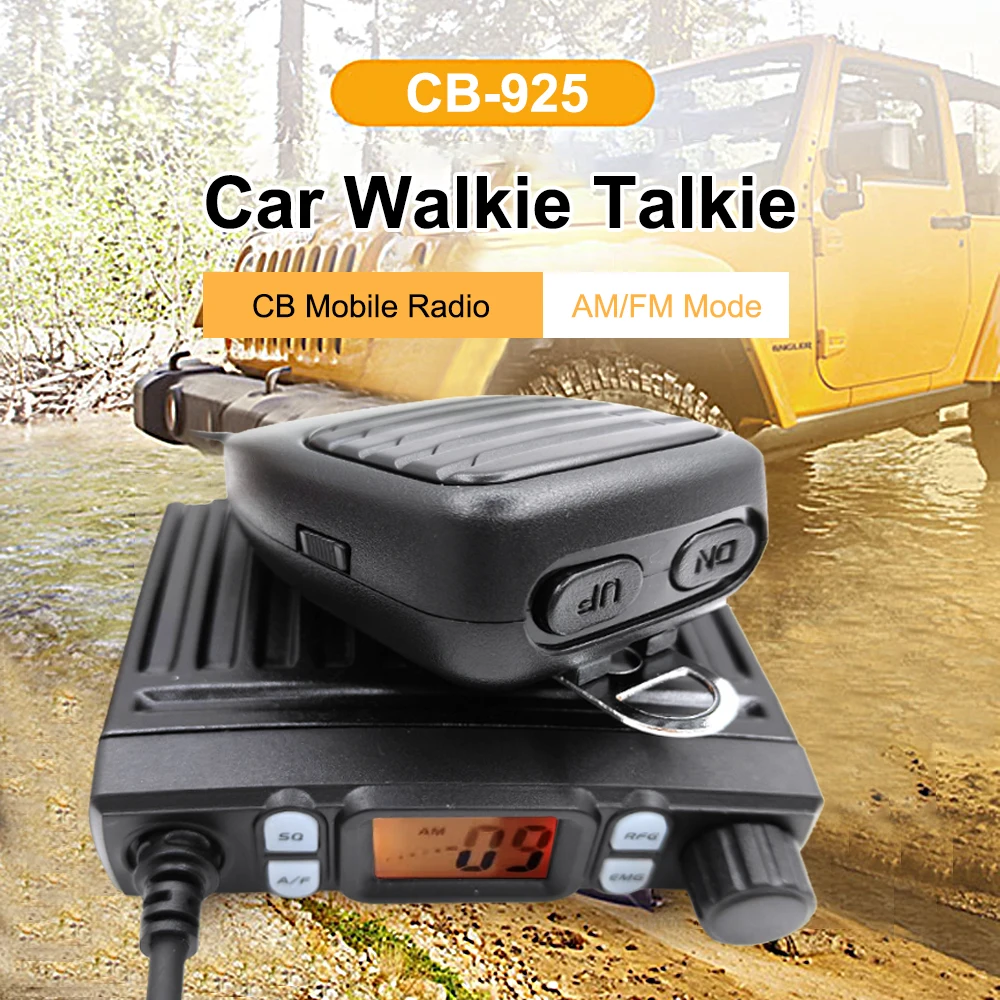 Anysecu Cb925 Am/Fm Cb Radio 25.615 -- 30.105Mhz 8W Mini Radio Portatile Per Auto Radio Mobile Amatoriale