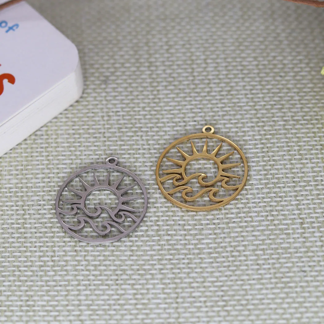 

3 шт./партия, подвески «солнце» из нержавеющей стали