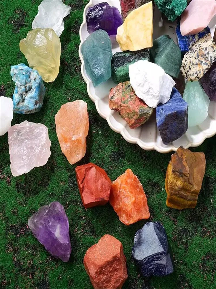 1000 g natürliches Kristall-Mischstein-Mineralprobe für die Heimdekoration – Detail 1