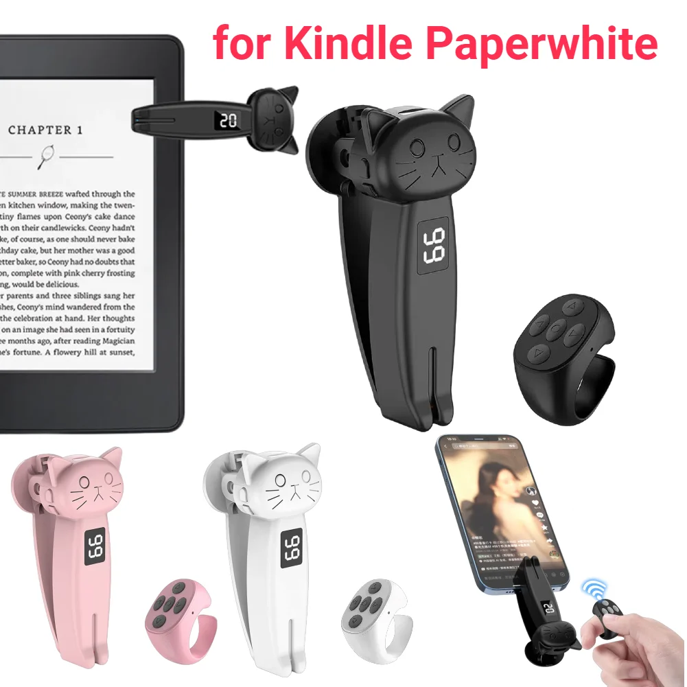 Wireless RF Remote Control Page Turner for E-Readers and Social Media