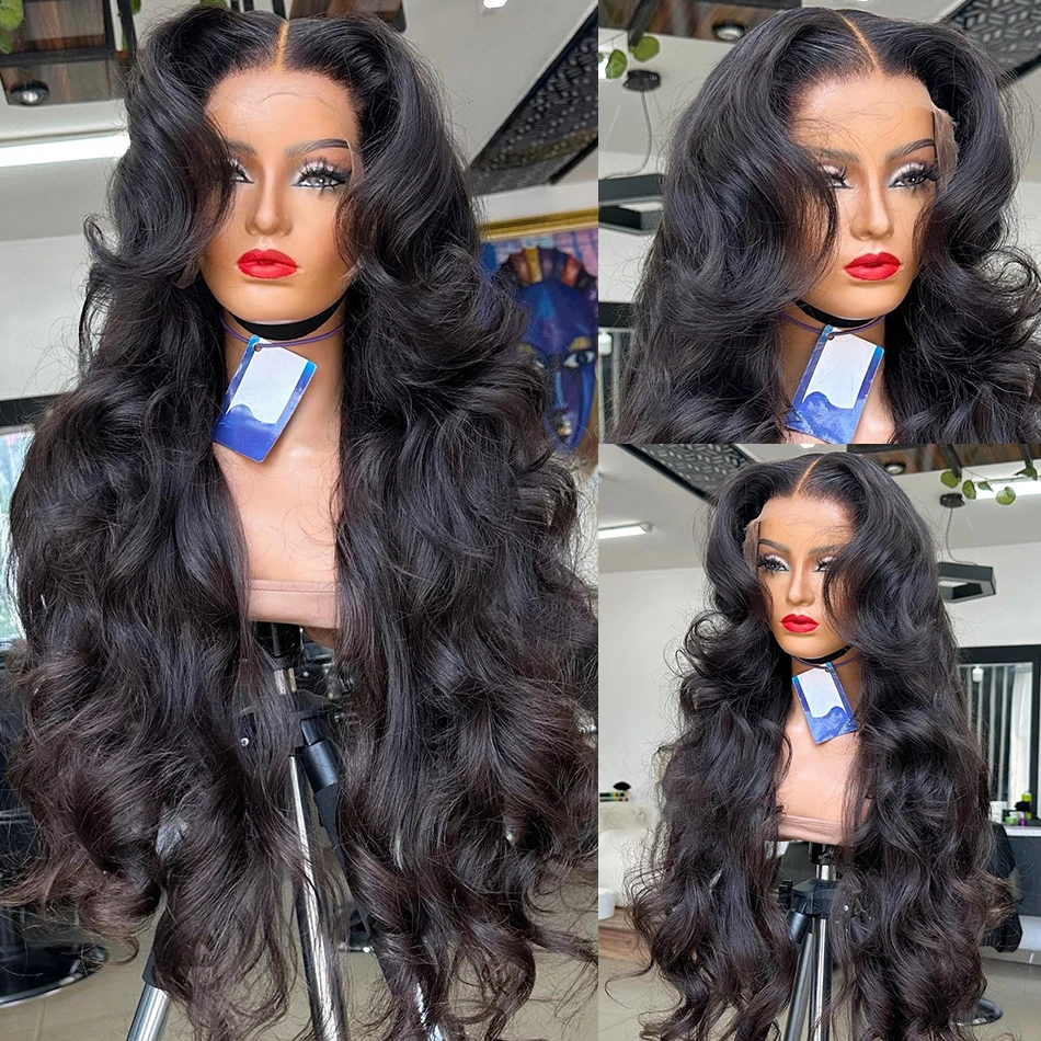 Human Hair Wig Melodie 13x6 Lace Front 40 Inches Transparent Body Wave 5x5 Closure Brazilian Remy 13x4 Lace Frontal Wig