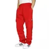 Men's Trousers Work Attire Foot Drawstring Leisure Sports Thickened Pocket Solid Color Four Seasons Loose Pants 5
