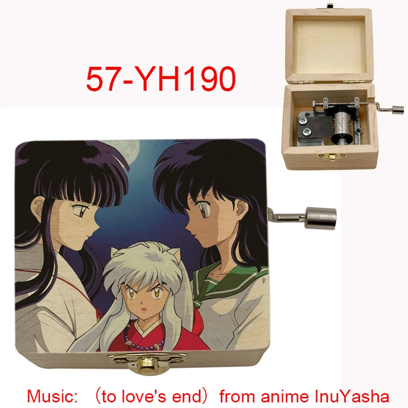 To Love's End Futari no Kimochi from anime movie InuYasha Wooden Music Box Chritmas party New Year girlfriend wife Gift