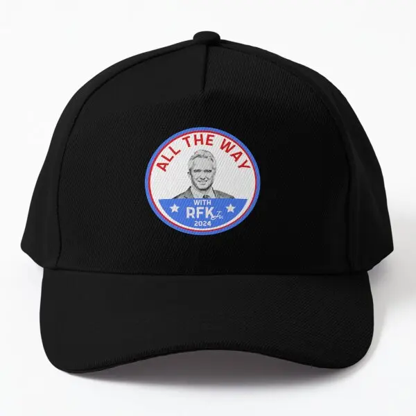 

All The Way With Rfk Jr President 2024 Baseball Cap Hat Outdoor Boys Black Casquette Printed Bonnet Sport Casual Fish Summer