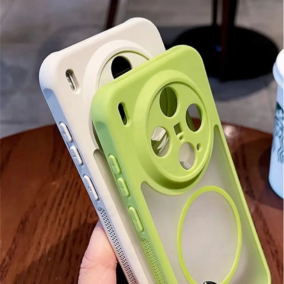 Enhanced Magsafe-Compatible Matte Clear Cooling Case with Wireless Charging