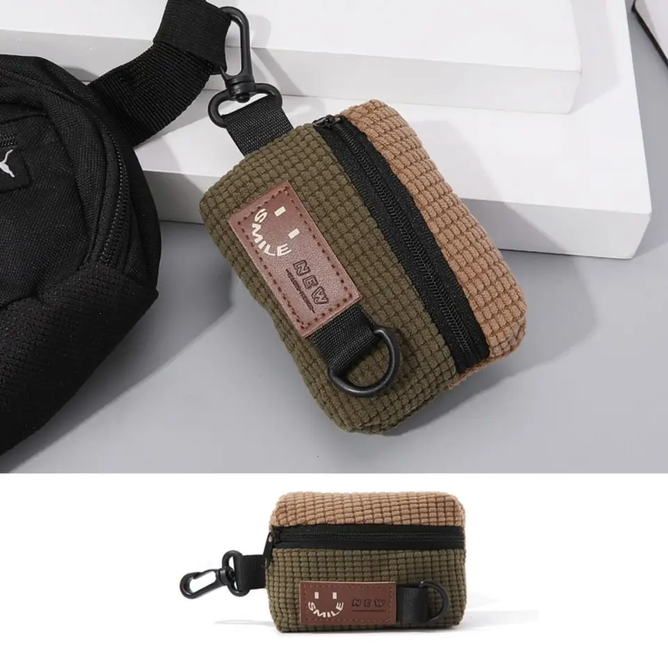 Bolsa Cuadrada De Limón, Llavero De Bolsa Para Auriculares