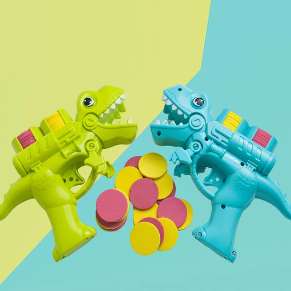 miYou Toy pistols Dinosaur Gun Toy with Soft Bullet Flying Saucer Shooter Set Shooting Outdoor Game Toys for Kids Boy Girl 5