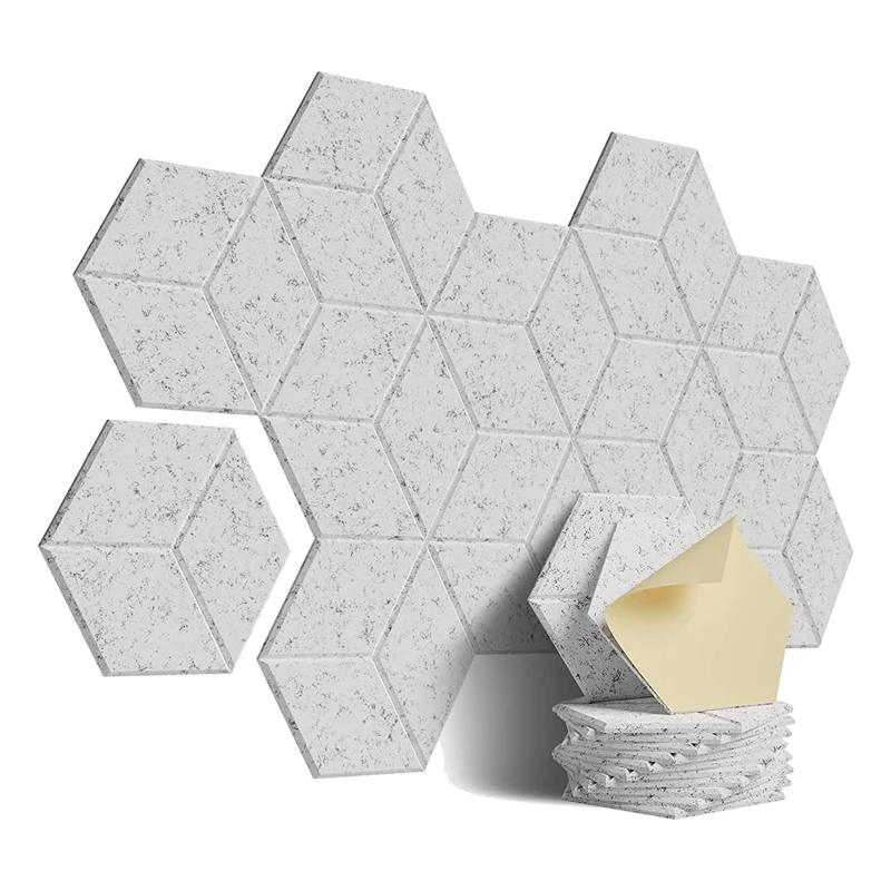 12 PACK Acoustic Foam,Self-Adhesive Sound Proof Panels,For Sound Insulation &Acoustic Treatment