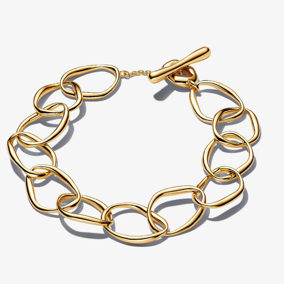 2025 جديد 925 الفضة على شكل عضوي سلكي مفتوح الإسورة المرأة موضة لتقوم بها بنفسك بوتيك مجوهرات هدية