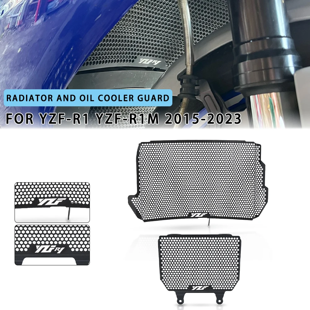 

Motorcycle Aluminium Parts Radiator Guard and Oil cooler Guard For Yamaha YZF-R1M YZF-R1 YZFR1M YZF R1 YZFR1 2015 2016 2017-2023