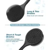 Double-Sided Silicone Back Scrubber Long Handle Body Bath Brush Shower Exfoliation Tool for Deep Cleaning Massage Skin Care 5