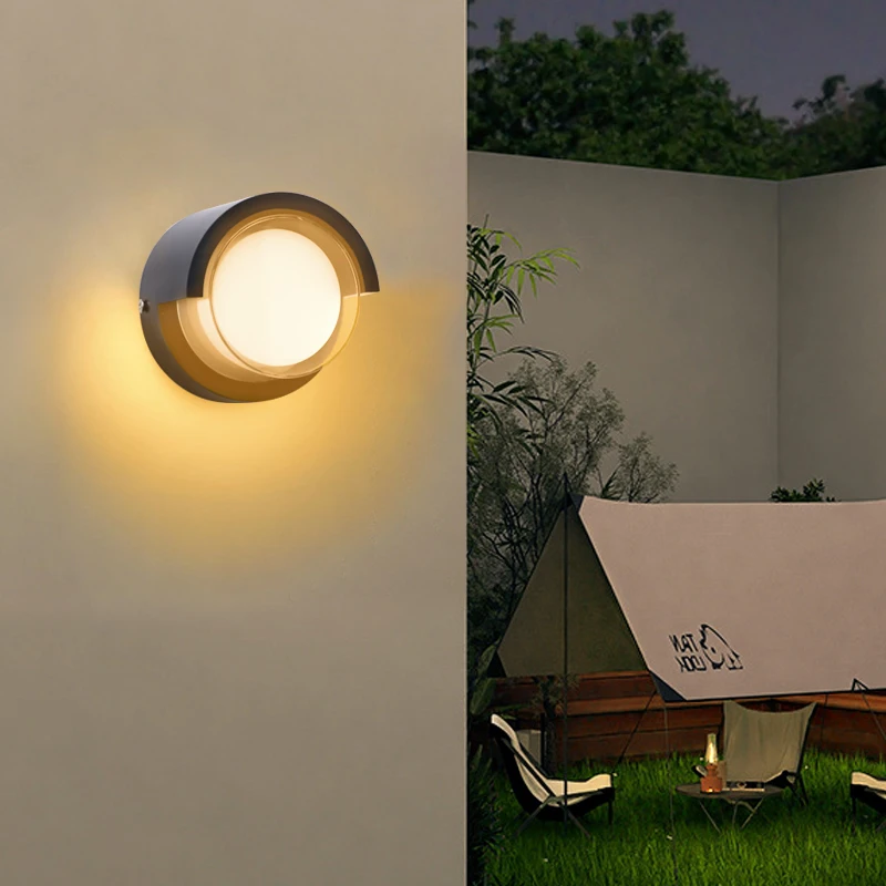 Modern Simple Led Wall Light Outdoor Waterproof IP65 Garden Decor Lamp Villa Door Number Balcony Decorated Wall Sconce wall light