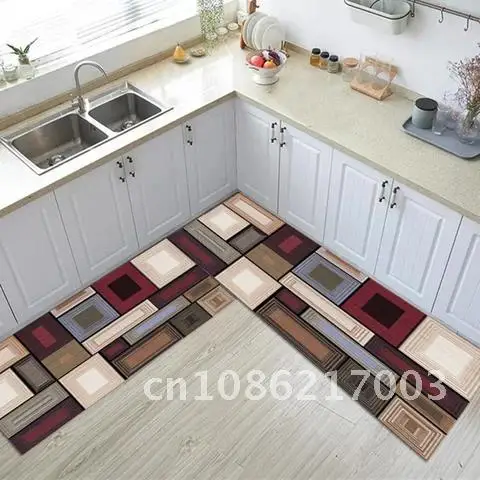 

Scandinavian Style Kitchen Mat Floor Carpet Household Rug Simple Long Strip Door Mat Modern Fashion Entryway Mat Home Decoration