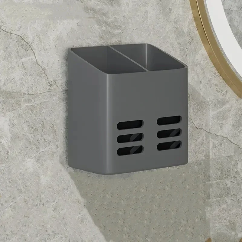 رف حمام مثبت على الحائط بدون مثقاب، منظم للمكياج والعناية بالبشرة، رف تخزين أدوات الزينة، ملحقات الحمام