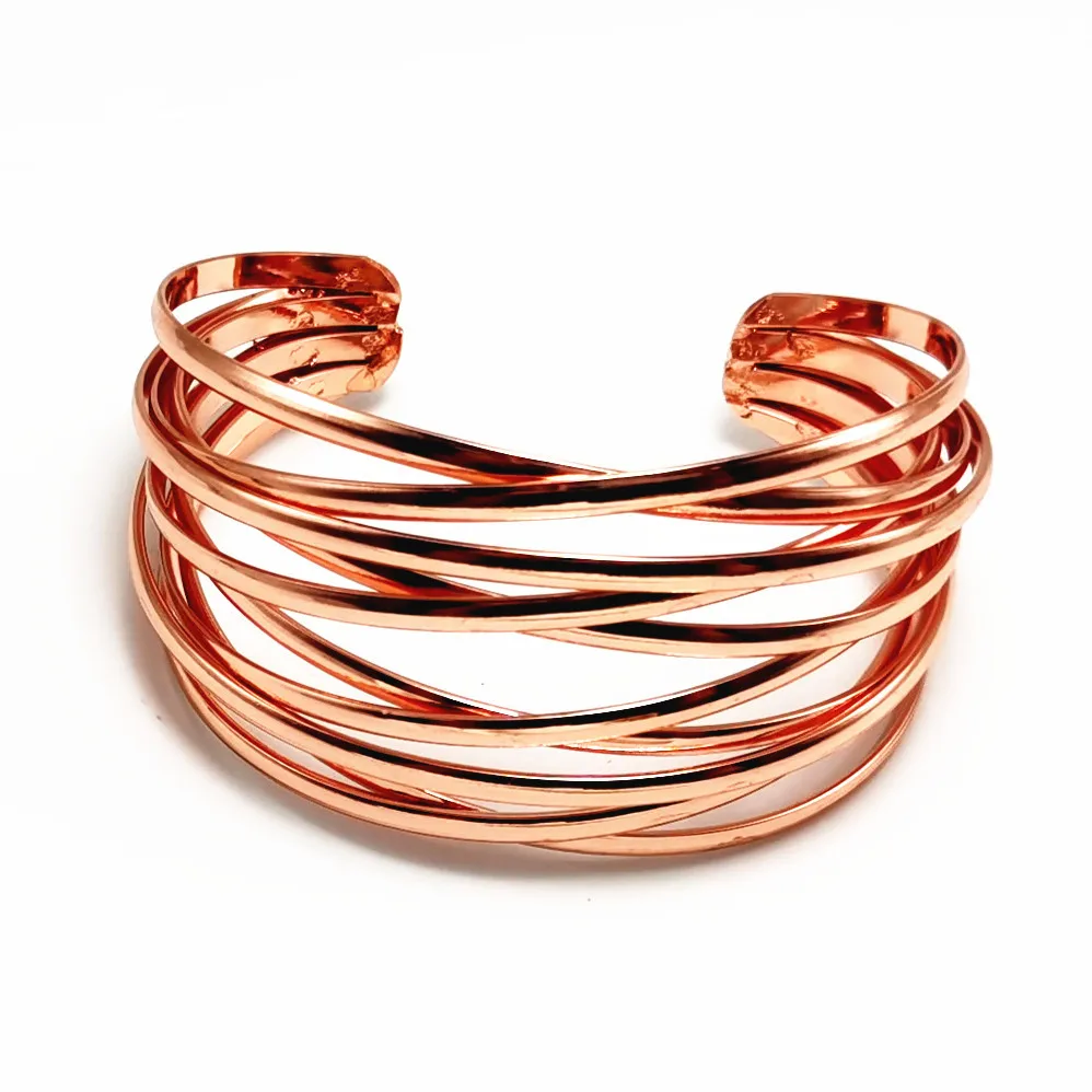 Chain Bracelet Fashion Alloy Round Chain Charms Cuff Bracelet for Women Female Gold Silver Color Bracelets Pendant Jewelry