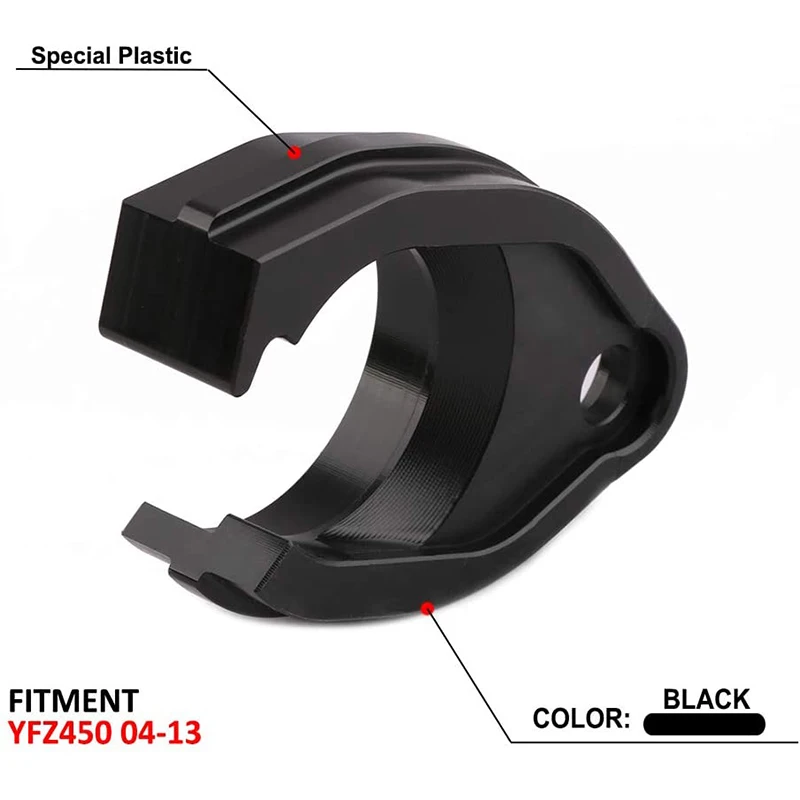 Motorcycle Swingarm Chain Guide Motorcycle Black Plastic Swingarm Swing Arm Chain Guide Buffer Slider Seal Guard for Yamaha YFZ450 YFZ 450 2004-2013