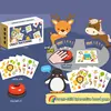 Children Number Sense Training Montessori Toys Animal Shape Matching Card Board Games Set Arithmetic Learning Educational Toys 6