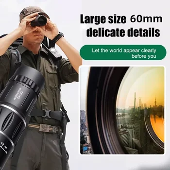 16x52 High-Power Monocular Telescope – Dual Focus Long-Range Zoom Scope 1