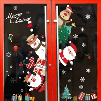Christmas Window Stickers Merry Christmas Decorations for Home 2025 Christmas Wall Sticker Kids Room New Year Decoration 2026 3
