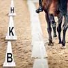 Equestrian Cones For Sports Training White Dressage Cones With Letters Sports Training Cones Horse Training Equipment For Sports 4