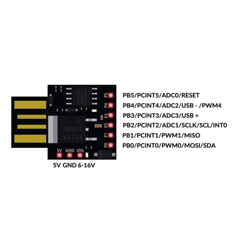 2Pcs Digispark ATTINY85 Arduino ATTINY85 USB     ũ USB  