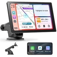 Lecteur MP5 universel pour voiture WERESOUND avec écran tactile de 7 pouces, Apple Carplay sans fil, Android Auto, Mirro Link, BT 5.0, radio FM, lecteur multimédia portable, autoradio 7