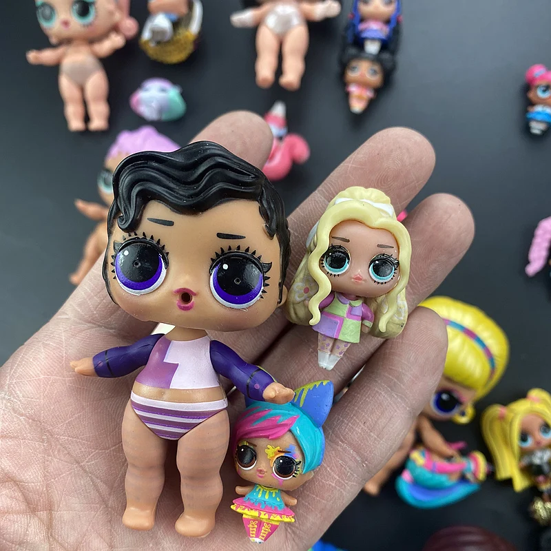 Dolls 8cm 4cm 2cm Kids Playing Toy Birthday Gifts 3pc/set for Lols