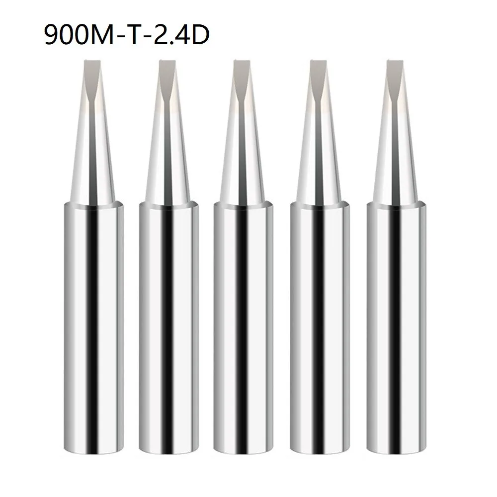 Puntas de soldador de 900M-T, 5 piezas, IS/I/B/K/SK/2.4D/3.2D/1C/2C/3C/4C, sin plomo