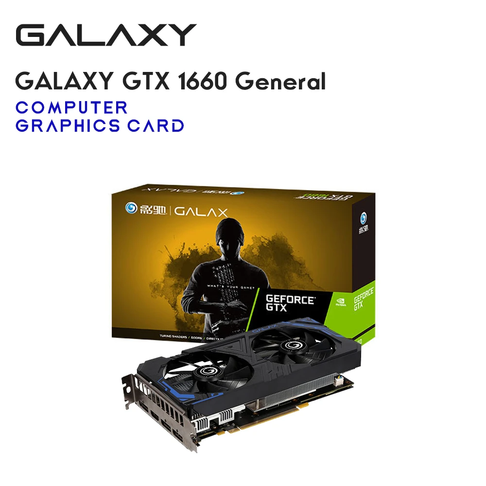 GALAXY ใหม่ GTX 1660 1660 Super Ti 1660 S 6G การ์ด GDDR6 6G 192Bit ...