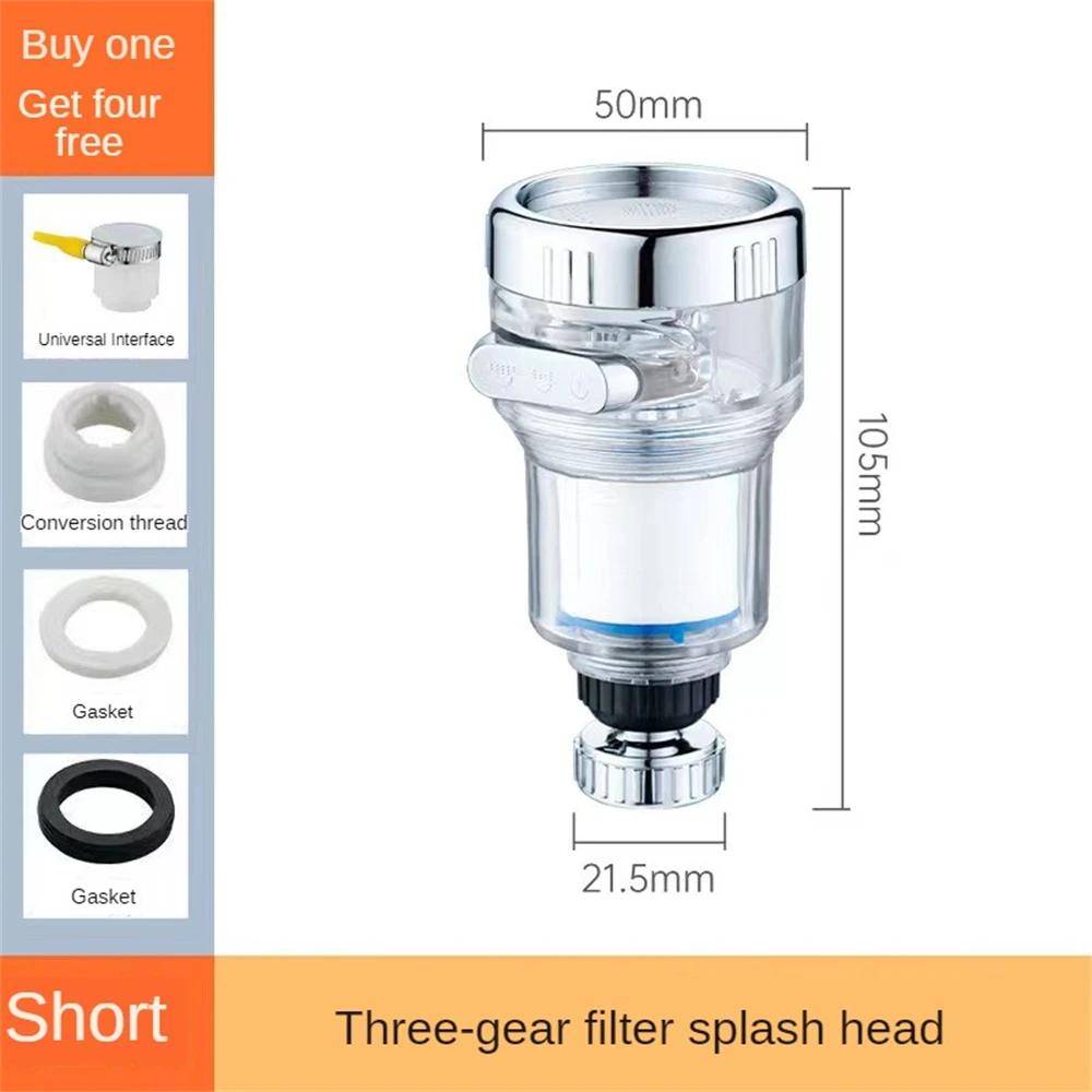 Description Picture 3 of itemKitchen Faucet Water Filter 360° Sink Filter Pressurized Sink Faucet Water Filter Universal Faucet Aerator Bathroom Accessories