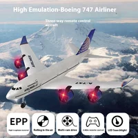 Remote Control Aircraft A380 Aircraft Boeing 747 Fixed Wing Foam Aircraft Model Aircraft 3-Channel Glider Model Outdoor Toy Gift 1