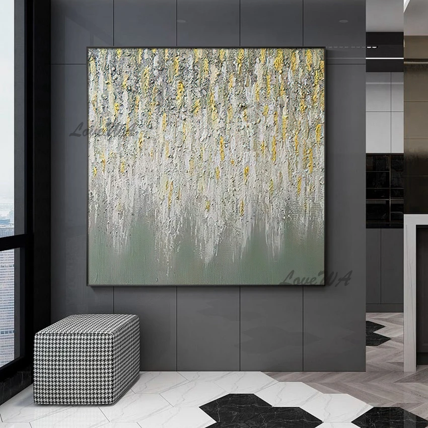 

Безрамная простая акриловая искусственная картина, картина маслом, Новое поступление, картина ручной работы, холст, искусство, Настенный декор, украшение для дома