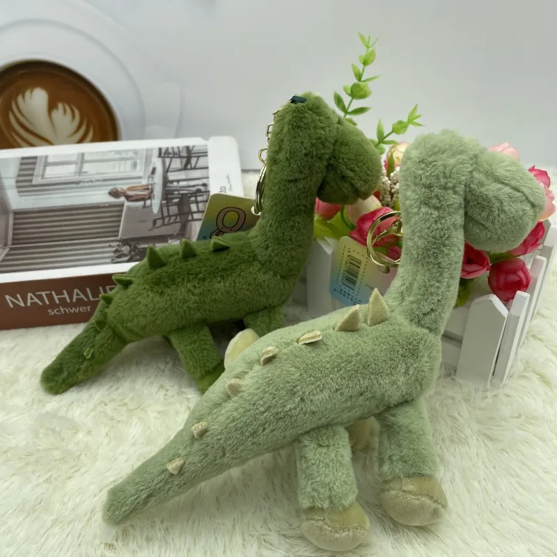 

Лидер продаж, мультяшный кавайный зеленый динозавр, плюшевая игрушка, брелок с подвеской, Ins динозавр, плюшевый рюкзак, очаровательное искусство