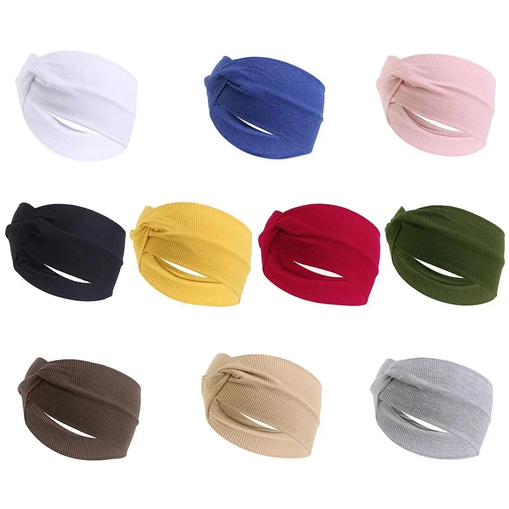 Fold Yoga Hairband Wide Sports Headband Stretch Hair Band sports headbands